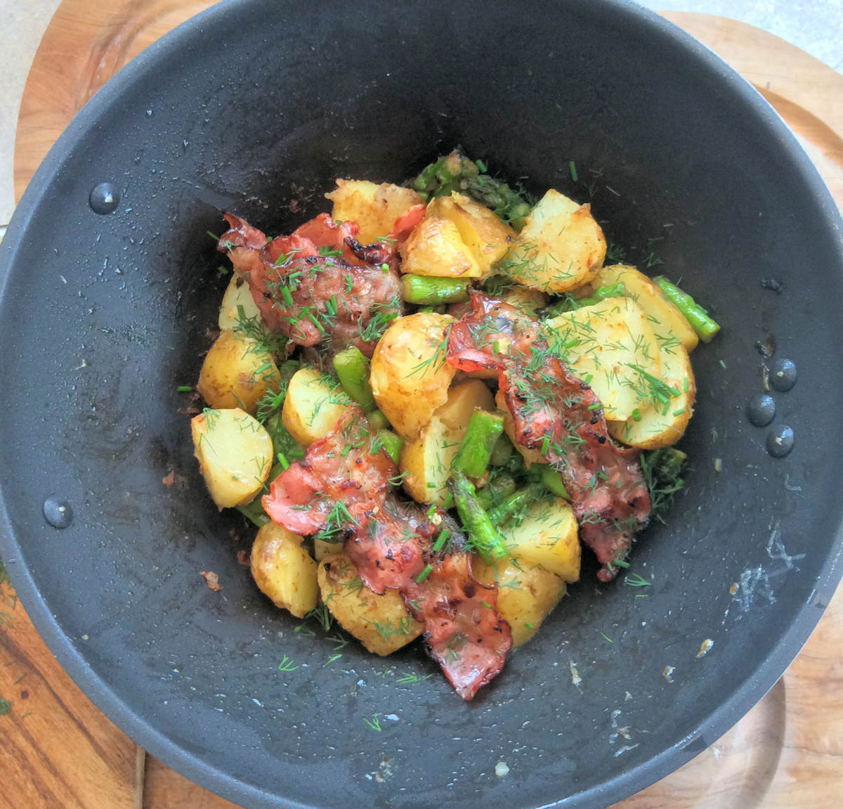 Potato Asparagus And Pancetta Salad Recipe Cuisine Fiend